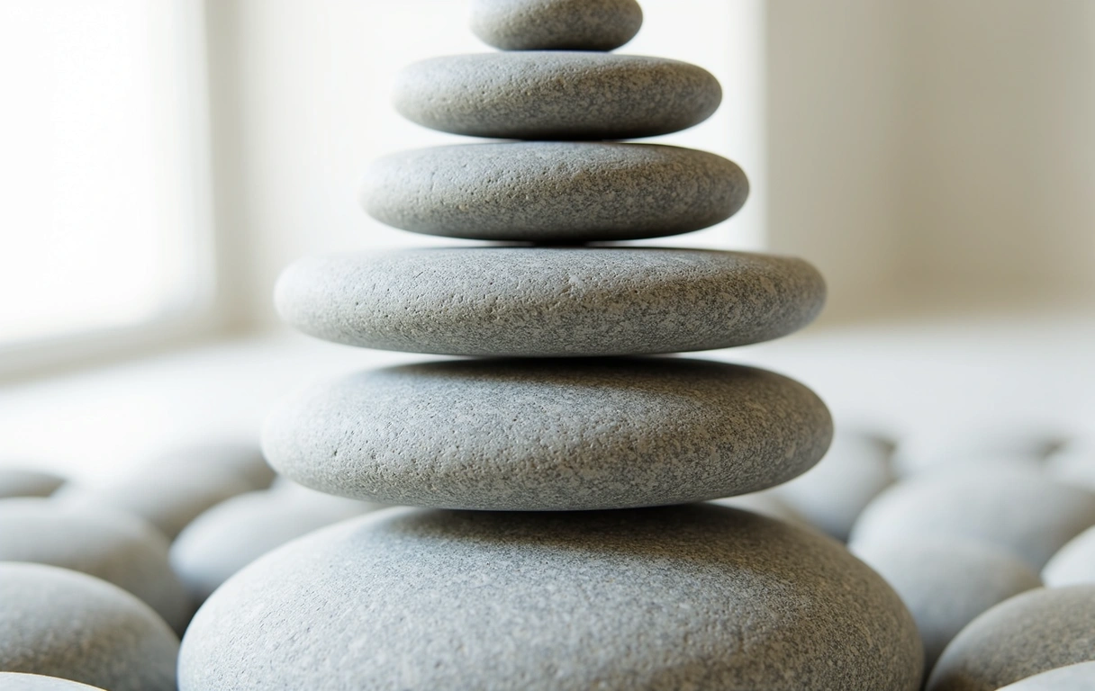 Zen balance stones